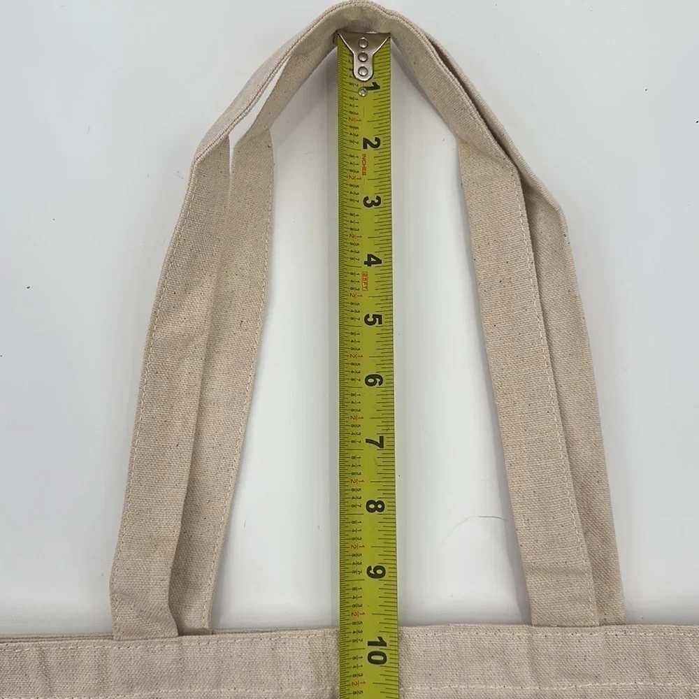 New Yorker Black and Light Tan Canvas Tote Bag - Picture 7 of 7